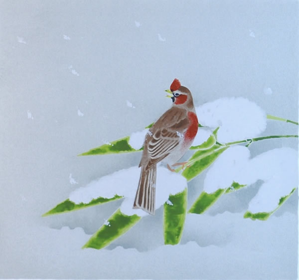 Japanese Snow paintings and prints by Atsushi UEMURA