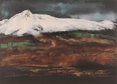 Japanese Mountain paintings and prints by Reiichi TSUCHIYA
