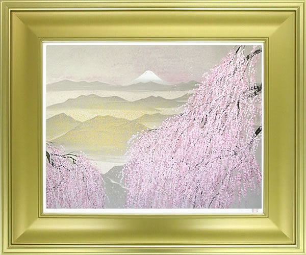 'View of Mt. Fuji' lithograph by Reiji HIRAMATSU