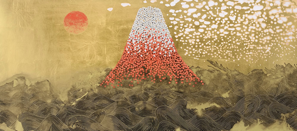 Japanese Wave paintings and prints by Reiji HIRAMATSU