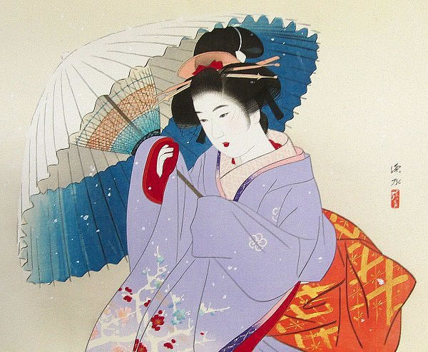 Japanese Winter paintings and prints by Shinsui ITO
