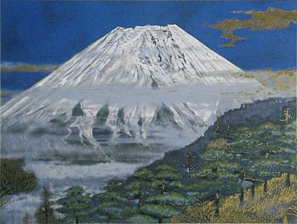 Fuji, lithograph by Sumio GOTO