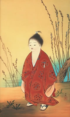 Japanese Kimono paintings and prints by Taikan YOKOYAMA