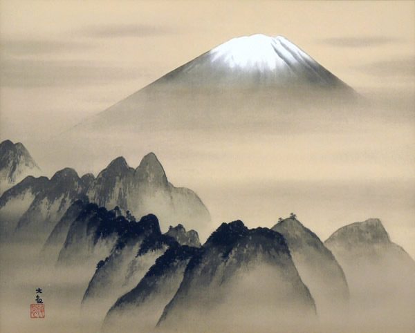 Japanese Mountain paintings and prints by Taikan YOKOYAMA