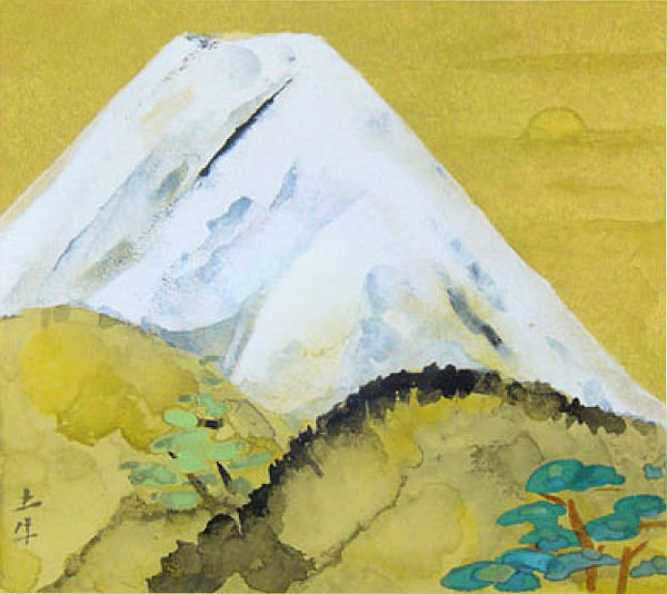 Mount Fuji, lithograph by Togyu OKUMURA
