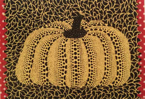 'Pumpkin' lithograph, collage by Yayoi KUSAMA