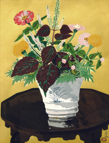 Japanese Flower paintings and prints by Yuki OGURA