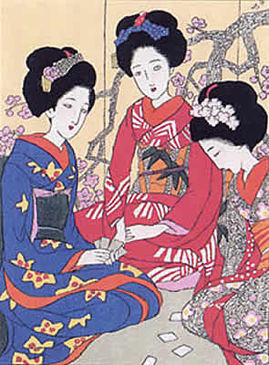 Japanese Spring paintings and prints by Yumeji TAKEHISA