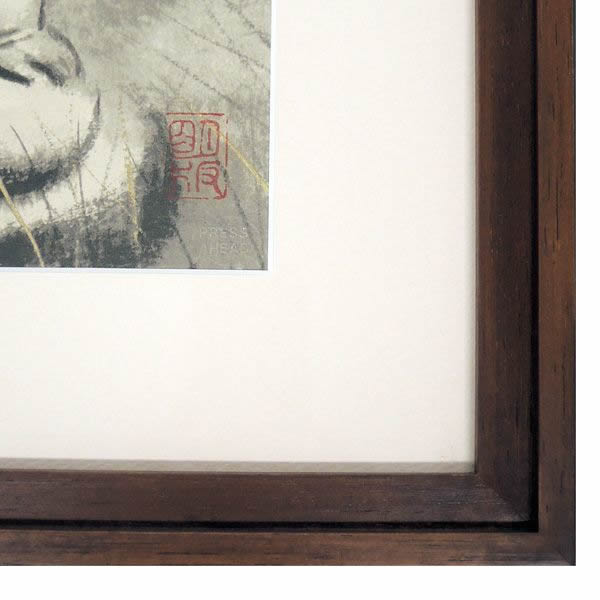 'Guardian Deity of Children in a Field' lithograph by Akira AKIZUKI