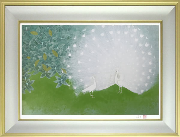 Frame of White Peacock, by Atsushi UEMURA