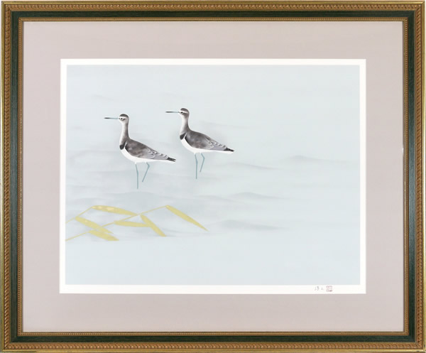 Frame of Sandpipers, by Atsushi UEMURA