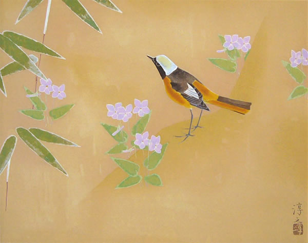 Japanese Spring paintings and prints by Atsushi UEMURA
