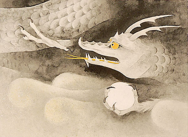 Japanese Dragon paintings and prints by Atsushi UEMURA