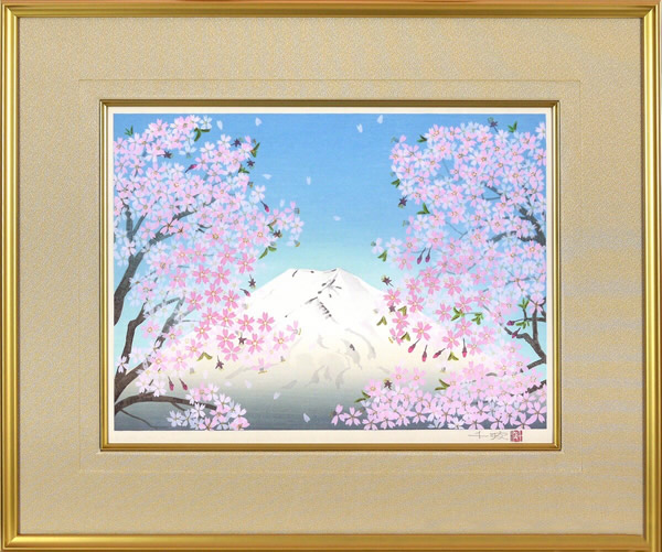 Frame of Fuji in Spring, by Chinami NAKAJIMA