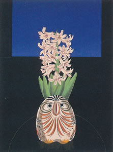 Hyacinth, lithograph by Chinami NAKAJIMA