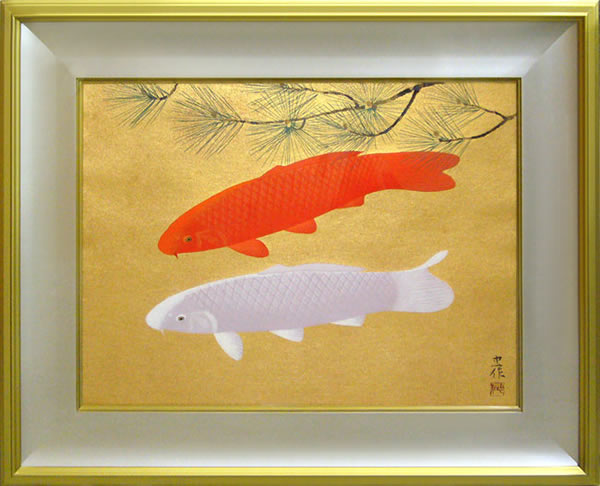 Frame of Two Carps, by Chusaku OYAMA