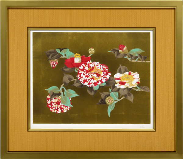 Frame of Camellia, by Fumiko HORI
