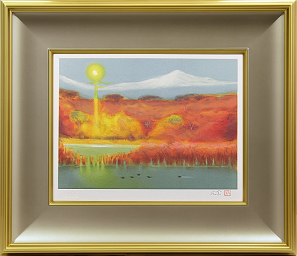 Frame of First Snow on the Distant Mountain, by Genso OKUDA