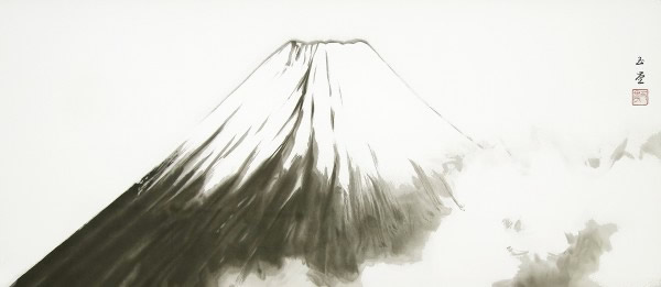'Mount Fuji' lithograph by Gyokudo KAWAI