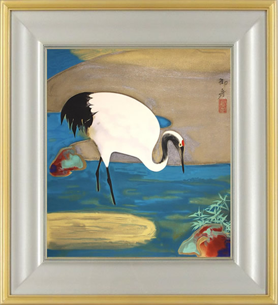 Frame of Pondside Crane, by Gyoshu HAYAMI