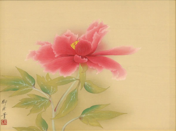 Japanese Peony paintings and prints by Gyoshu HAYAMI