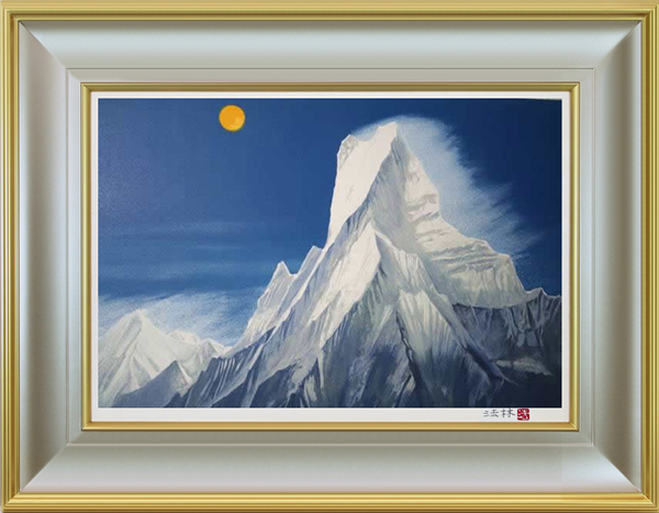 Frame of Himalayan Moon, by Horin FUKUOJI