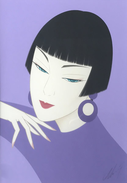 Japanese Woman paintings and prints by Ichiro TSURUTA