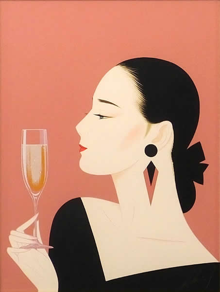 Japanese Woman paintings and prints by Ichiro TSURUTA
