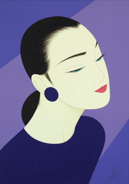 Japanese Woman paintings and prints by Ichiro TSURUTA