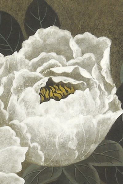 Detail of Peonies, by Junsaku KOIZUMI