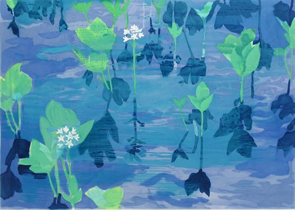Swamp, lithograph by Kaii HIGASHIYAMA