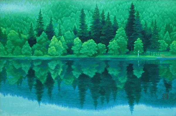 Japanese Forest paintings and prints by Kaii HIGASHIYAMA