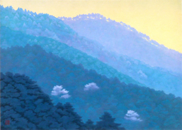 Japanese Morning paintings and prints by Kaii HIGASHIYAMA