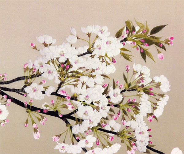 Spring Day, lithograph by Koichi NABATAME