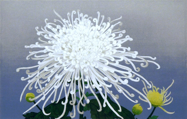 Chrysanthemum, lithograph by Koichi NABATAME