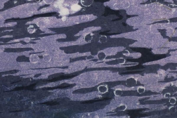 'Boat Song' lithograph by Koji MATSUMURA