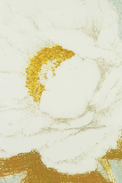 'White Camellia' lithograph by Masataka OYABU
