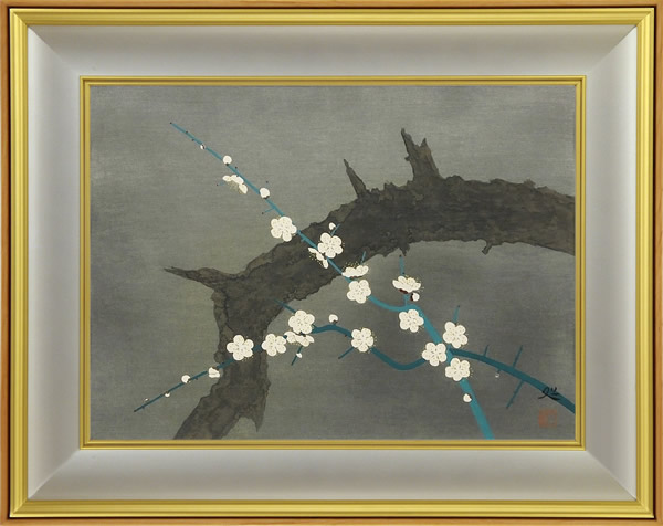 Frame of White Plum Blossom, by Matazo KAYAMA