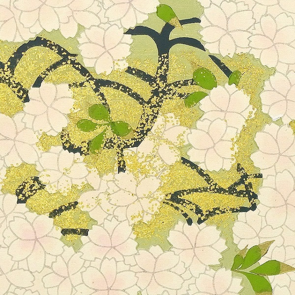 'Cherry Blossom' woodcut by Meiji HASHIMOTO