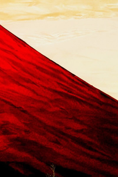 Detail of Red Mount Fuji, by Misao YOKOYAMA