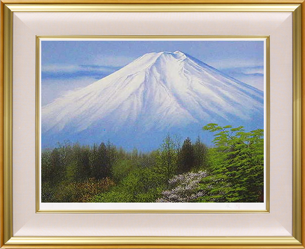 Frame of Mt. Fuji in Spring, by Nori SHIMIZU