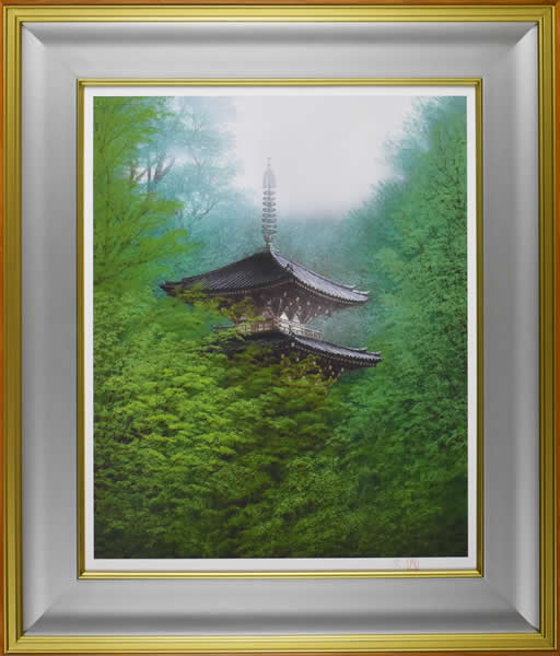 Frame of Old Temple in the Forest, by Nori SHIMIZU