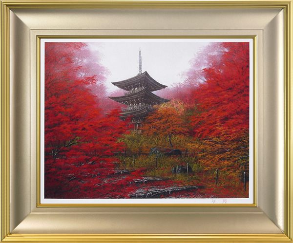 Frame of Saimyouji Temple in Autumn, by Nori SHIMIZU
