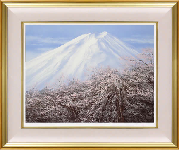 Frame of Mount Fuji in Spring, by Nori SHIMIZU