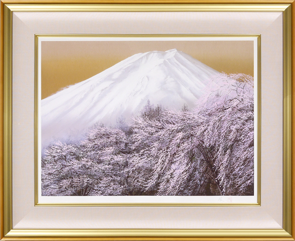 Frame of Mount Fuji and Cherry Blossoms, by Nori SHIMIZU