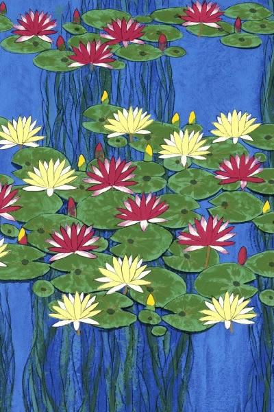 Detail of Monet's Pond, by Reiji HIRAMATSU