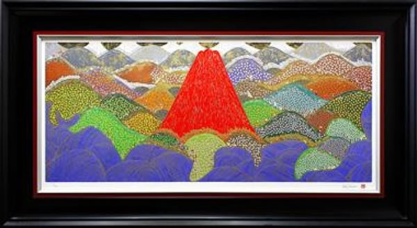 'Mt. Fuji from Tokai' silkscreen by Reiji HIRAMATSU
