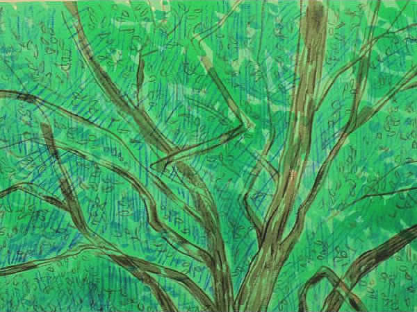 'The Meridian Gate viewed from the Duan Gate' lithograph by Reiji HIRAMATSU