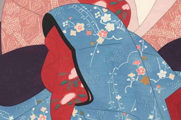 Detail of Michitose, by Shinsui ITO