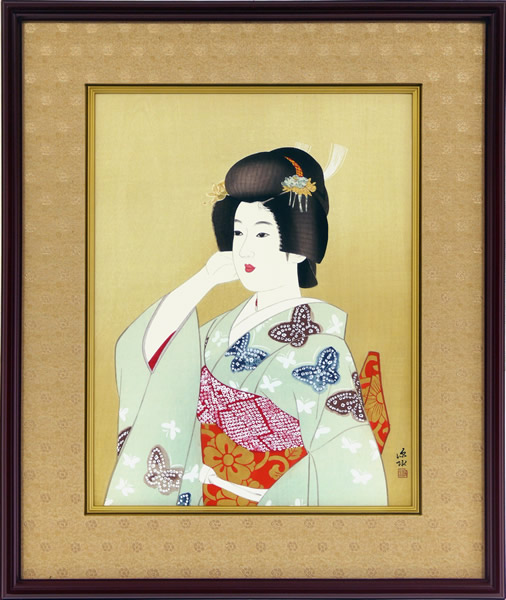 Frame of The First Shimada Hairstyle in the New Year, by Shinsui ITO